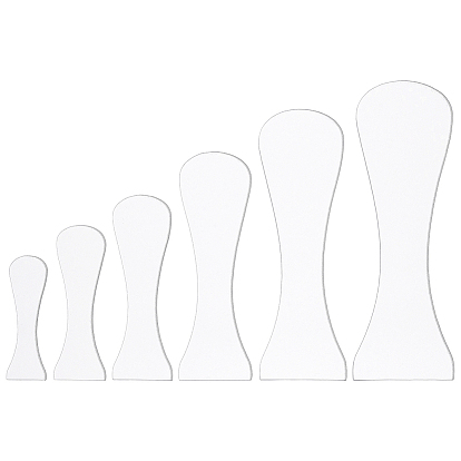 6 шт. 6 стили акриловая глина клинья доска, для глиняных поделок, искусства, керамики, гончарных инструментов