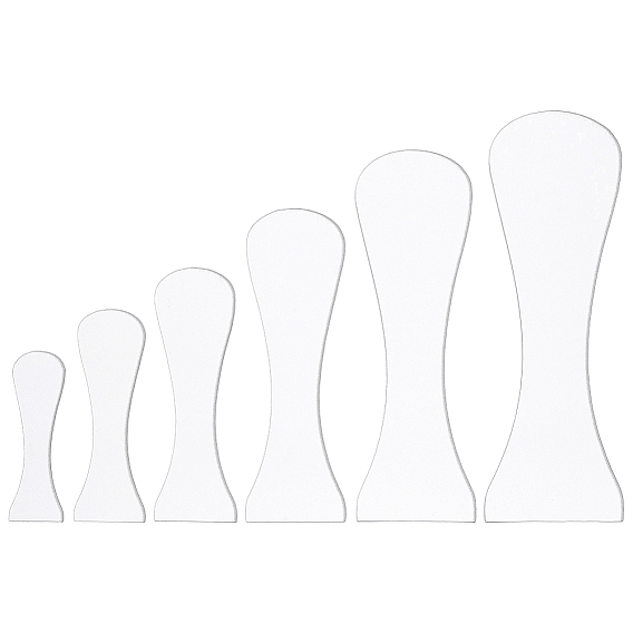 6 шт. 6 стили акриловая глина клинья доска, для глиняных поделок, искусства, керамики, гончарных инструментов