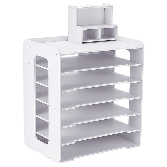 Настольные держатели для папок из ПВХ-пластика, штабелируемые подставки-органайзеры для хранения бумаги для домашнего офиса