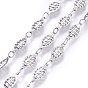 304 Stainless Steel Link Chains, Soldered, Oval