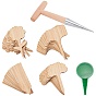 Wooden & Iron Awl Pricke, Adjustable Size Plastic Dispenser Seeder, Bamboo Plant Labels