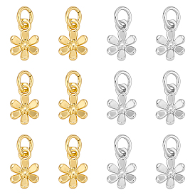 12 шт. 2 цвета латунные подвески, , с целью перехода в кольце