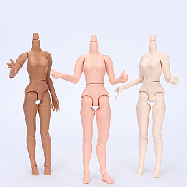 Plastic Movable Joints Action Figure Body, for Female BJD Doll Accessories Marking