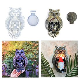 Owl and Kull DIY Silicone Candle Holder Molds, Resin Casting Molds, for UV Resin, Epoxy Resin Craft Making