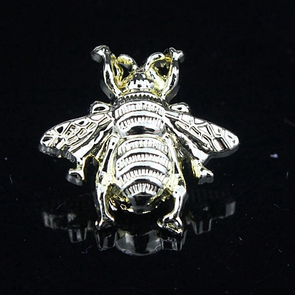 1-Hole Alloy Buttons, Bee, for DIY Luggage and Hardware Accessaries
