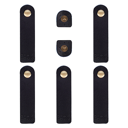 Кожаная сумка с пряжкой, застежка с застежкой, с кнопках, для аксессуаров для сумок