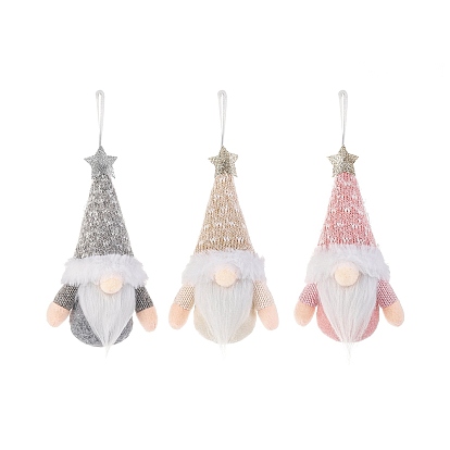 Christmas Theme Cloth Gnome Pendant Decorations, Christmas Trees Hanging Decorations