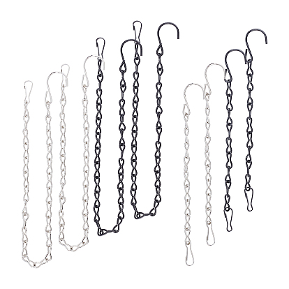 Железные подвесные цепи, для кормушек, цветочные горшки, фонари, рекламный щит, музыкальная подвеска, цветочный горшок сад