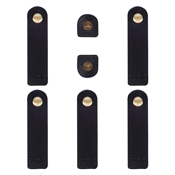 Кожаная сумка с пряжкой, застежка с застежкой, с кнопках, для аксессуаров для сумок