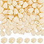 200pcs 2 styles de perles de corail synthétiques teintes, pour le bricolage fabrication de bijoux, fleur de jasmin