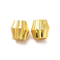 Rack Plating Brass Beads, Long-Lasting Plated, Bicone