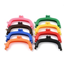 Cadres de sac à main en plastique de couleur bonbon, pour accessoires de remplacement de sangles de sac, arc