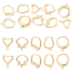10 шт. 5 стили фурнитура для сережек-колец, без свинца, без никеля и без кадмия