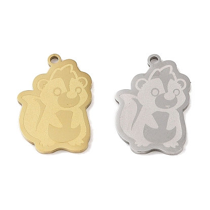 201 Stainless Steel Pendants, Skunk Charm