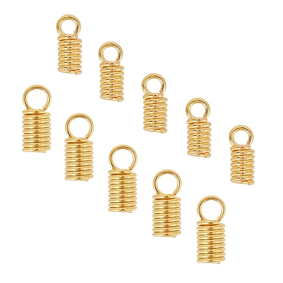 Вакуумное покрытие pvd 304 наконечники шнура катушки из нержавеющей стали, колонка