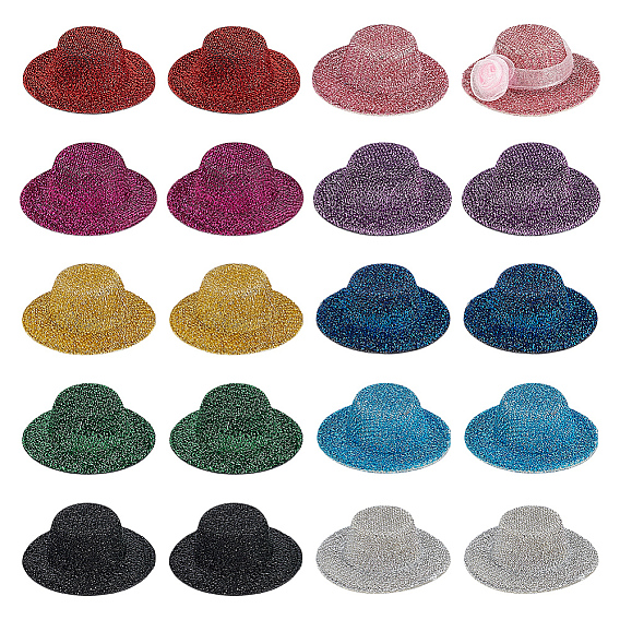 20 шт 10 цвета eva круглая основа для шляпы-чародейки, аксессуары для изготовления кукол