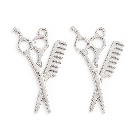 304 Stainless Steel Pendants, Hair Scissor