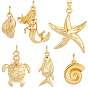 12 шт 6 стиль латунные подвески, без свинца и без кадмия, долговечный, с целью перехода в кольце, разнообразные