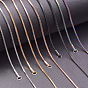 1.2MM Unisex 304 Stainless Steel Snake Chains Necklaces