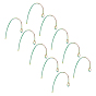 PVD Vacuum Plating 304 Stainless Steel Earring Hooks, with Horizontal Loop
