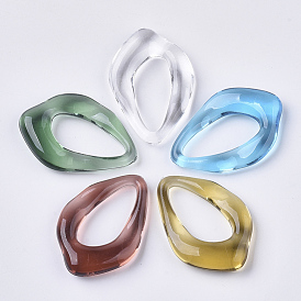 Transparent Acrylic Pendants, Teardrop