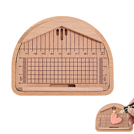 Направляющая пластина для сверления отверстий в серьгах из букового дерева и полимерной глины, глиняные инструменты, полукруглый