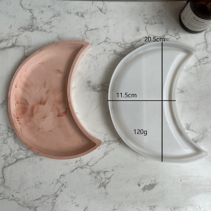 Moule de plateau de lune en silicone de qualité alimentaire, moules de résine, pour la résine UV, fabrication artisanale de résine époxy