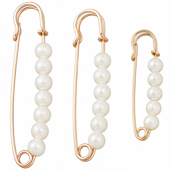 12шт 3 стили железные булавки для килта, с пластиковым буртиком