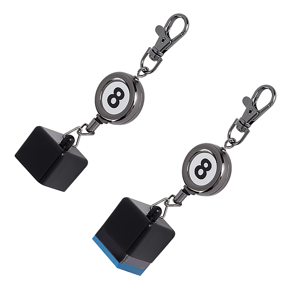 Алюминиево-пластиковые подвесные украшения, плоский круглый с черной восьмеркой, с алюминиевой поворотной застежкой