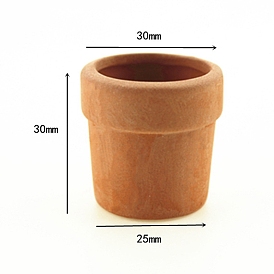 Mini Ceramic Flower Pot, for Dollhouse Accessories, Pretending Prop