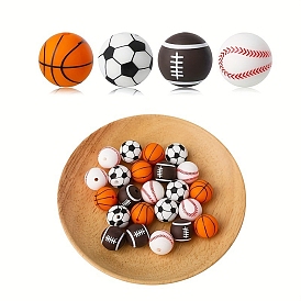 Food Grade Silicone Focal Beads, Silicone Teething Beads