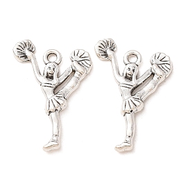 Tibetan Style Alloy Pendants, Cheerleader Charms