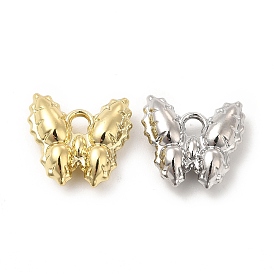 Rack Plating Alloy Charms, Cadmium Free & Lead Free, Butterfly