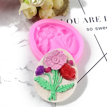 DIY Food Grade Silicone Display Molds, Resin Casting Molds, Clay Craft Mold Tools, Flower