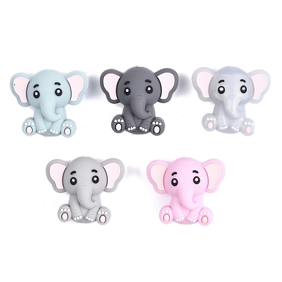 Силиконовые бусины, слон
