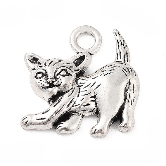 Сплавочные подвески тибетского стиля, форма кошки