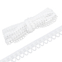 Ruban de dentelle en polyester de m, coupe de fleurs pour la décoration de robe de mariée