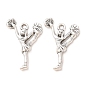 Tibetan Style Alloy Pendants, Cheerleader Charms