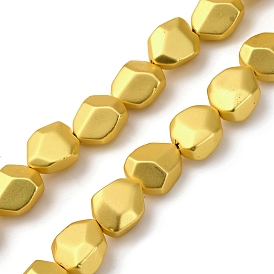 Стеклянные бусины с гальваническим покрытием , самородок, полное покрытие, граненые