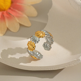 304 регулируемые открытые манжеты из нержавеющей стали для женщин, формы раковины