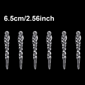 50 шт. акриловые искусственные ледяные подвесные украшения для бара, для подвесных украшений на елку