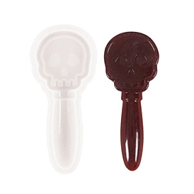 Skull Shape DIY Magic Stick Silicone Molds, Resin Casting Molds, for UV Resin & Epoxy Resin Craft Making