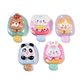 Resin Cabochons, Ice Cream with Animal