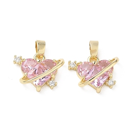 Подвески из латуни с микрофиброй разных цветов ко Дню святого Валентина, долговечный, сердечко с подвесками-петлями