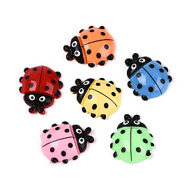 Непрозрачные кабошоны из смолы, коровка