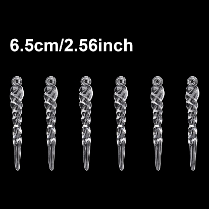 50 шт. акриловые искусственные ледяные подвесные украшения для бара, для подвесных украшений на елку