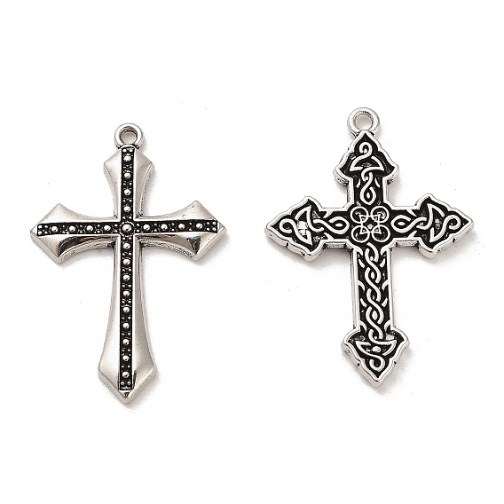 Сплавочные подвески тибетского стиля, крестик