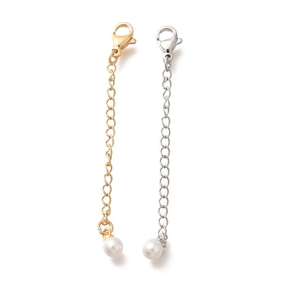 Латунный конец с цепью, с абс пластмассовой имитационной жемчужиной