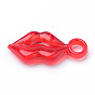 Transparent Acrylic Pendants, Lip