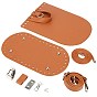 DIY PU Leather Knitting Crochet Bags, with Bottom and Shoulder Strap, for DIY Craft Shoulder Bags Accessories